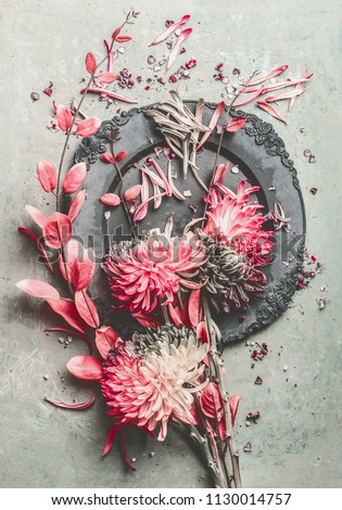 Similar – Image, Stock Photo Summer fruit and flowers
