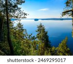 Summer forest and lake view. Sotkamo, Finland.