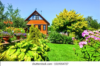 Summer Garden Cottage In Europe