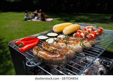 A Summer Garden Party With Grilled Food