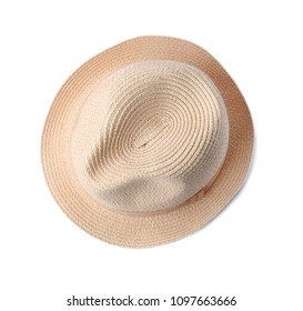 Summer Hat On White Background. Beach Object