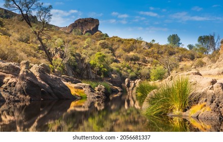 Summer hike in pinnacles national park, West Coast, California, sunny weather, rocks, sky, outdoors - Shutterstock ID 2056681337
