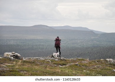 Summer Hiking In Lapland With Beautiful Scenic Views