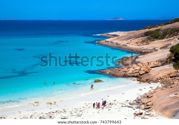 Summer Holiday Blue Haven Beach Esperance Stock Photo Edit - 