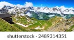 Summer Landscape panorama at the Grossglockner mountain in Austria,  Hohe Tauern range