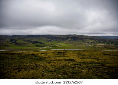 Summer landscape in Southern Iceland, Europe.