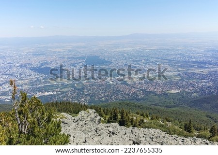 Summer landscape of Vitosha Mountain near Kamen Del peak, Sofia City Region, Bulgaria