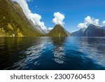 Summer in Milford Sound, Fiordland National Park, New Zealand