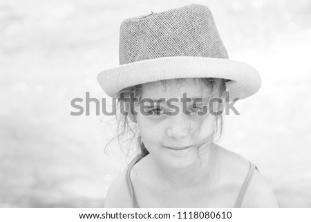 Similar – On the road in Venice. A girl stands on a bridge.