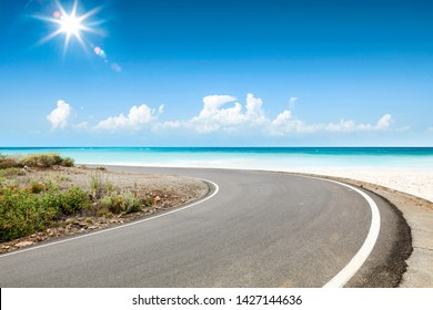 Summer Road Of Free Space For Your Decoration And Beach Landscape 