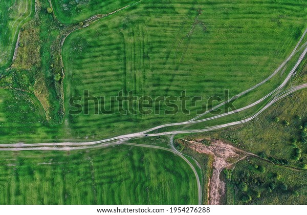 summer\
road top view drone, nature landscape\
background