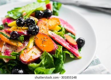 Summer Salad With Vegetables And Berries