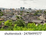 Summer scenery of Jeonju Hanok Village.