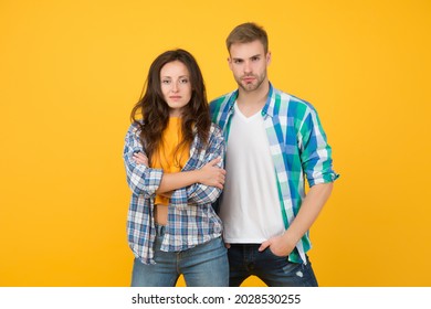 Summer Season. Fashion Clothes Shop. Modern Couple. Love And Romance. Man And Girl. Couple In Love. Sexy Couple Checkered Shirts. Family Look. Matching Outfits. Carefree Students Hang Out Together