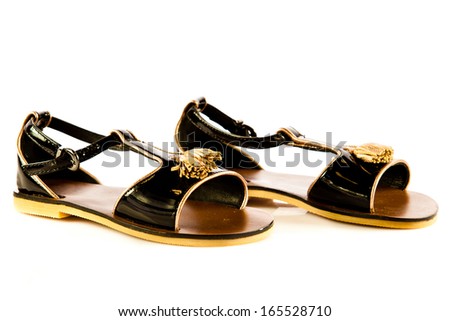summer shoes isolated on white background. casual