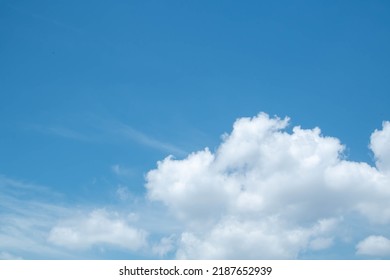 Summer sky with fluffy clouds - Shutterstock ID 2187652939