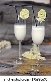 Summer Sorbet Cocktails With Elderflowers