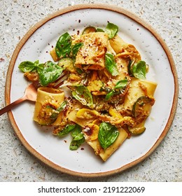 Summer Squash And Basil Pasta