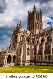 Summer Storm Clouds Over The Washington National Cathedral, DC