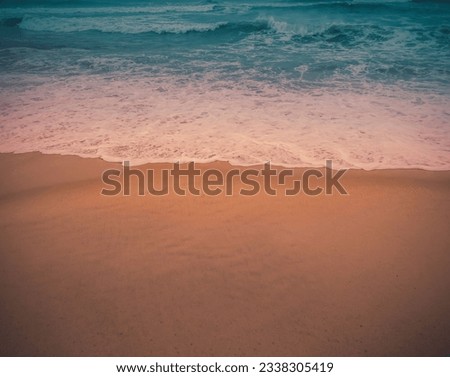 Summer style ocean wave sky views beach beautiful sand nature 