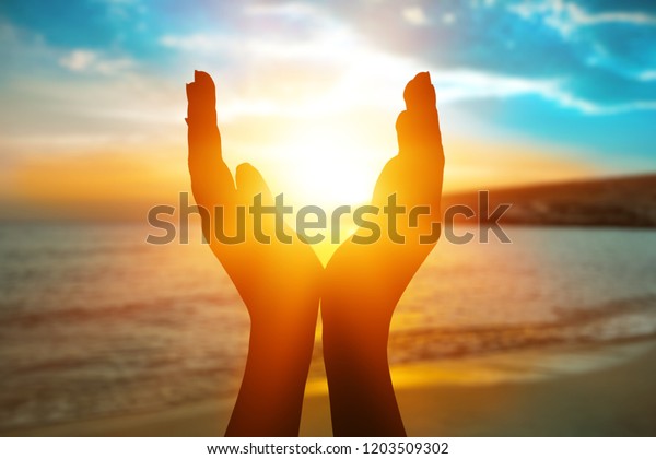 Summer sun solstice\
concept