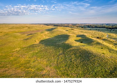 Summer Sunrise Over Nebraska Sandhills At Nebraska National Forest