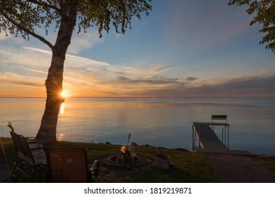 Summer Sunset In Door County, WI