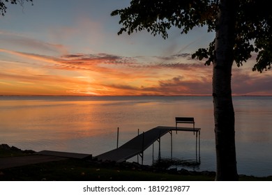 Summer Sunset In Door County, WI