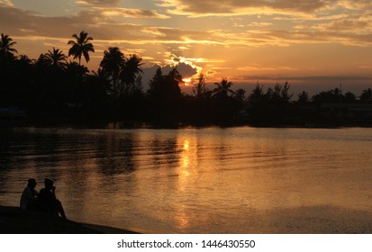 Summer Sunset In Manakara Beach.