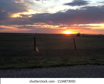 Summer Sunset in Rural West Texas