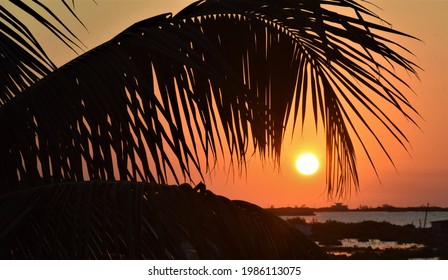 Summer Sunset In San Pedro Belize 