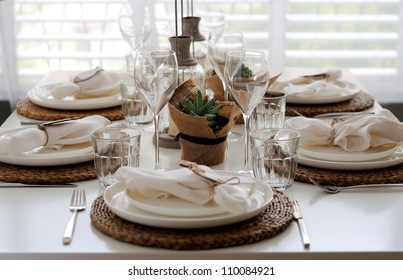 Summer Table Setting For Lunch