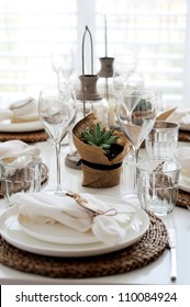 Summer Table Setting For Lunch