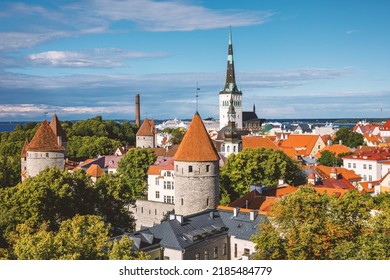 Summer Tallinn Old Town In Estonia