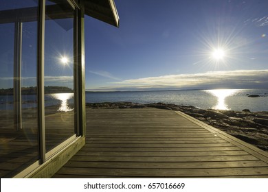 Summer Terrace At Seaside Cottage