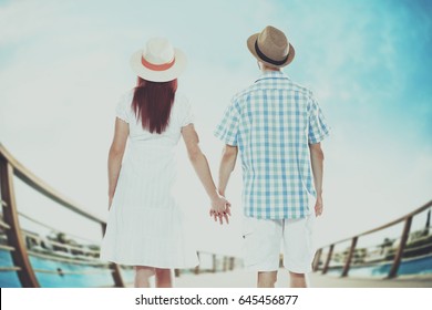 Summer time and two lovers 