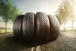 Summer tires on a street, a Transportation Photo by m.mphoto