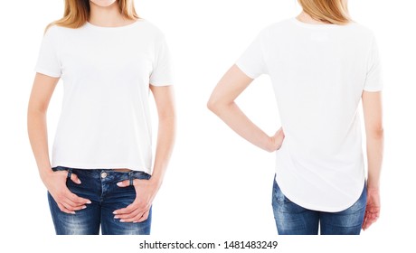 female white t shirt