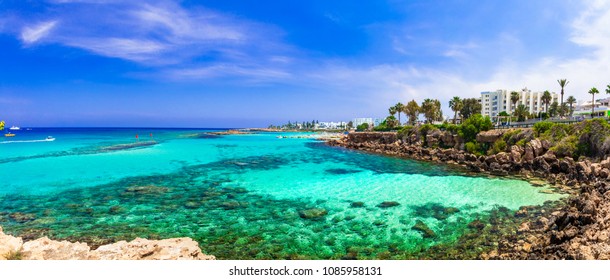 Summer Vacation In Cyprus Island. Protaras , Fig Tree Bay