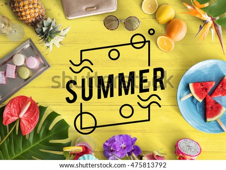 Summer Vacation Fun Concept