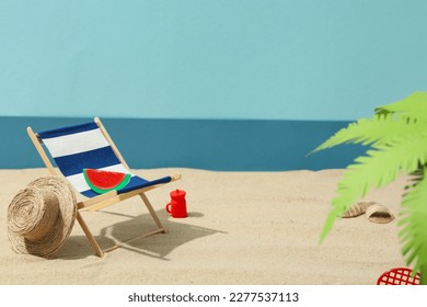 Summer vibes, vacation and relax in summertime, space for text