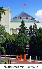 Summer View Polish Parliament Named Seym In Warsaw