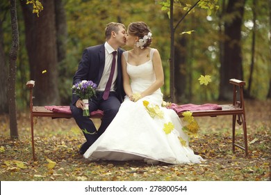 Summer Wedding Photo Of Bride And Groom