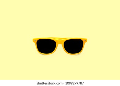 pastel yellow sunglasses