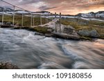 Summerbridge in the Hardangervidda Nationalpark in Norway
