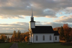 Summerside, Nova Scotia- St. Anne's Church (Small Rural Church In The Fall)