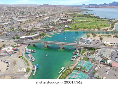 Summertime Lake Havasu Drone Photograph