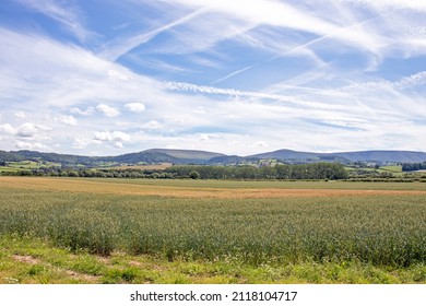 Summertime Scenery Around Mid Wales, UK.