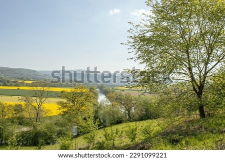 Summertime scenery in the Wye Valley.