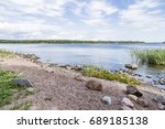 Summery seaside in Kotka, Finland
